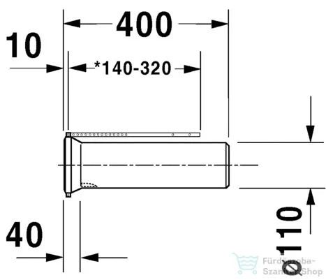 Duravit Vario csatlakozókészlet WC-hez 0014220000