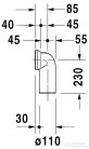 Duravit Vario csatlakozókészlet WC-hez 0014220000