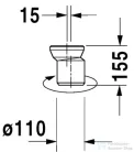 Duravit Vario csatlakozókészlet WC-hez 0014220000