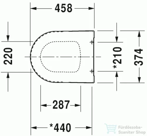 Duravit ME by Starck wc ülőke 0020010000 ( 002001 )