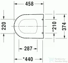 Duravit ME by Starck lassú záródású wc ülőke 0020090000 ( 002009 )