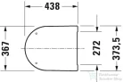 Duravit ME by Starck lassú záródású wc ülőke Compact wc-hez 0020190000 ( 002019 )
