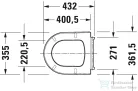 Duravit ME by Starck lassú záródású wc ülőke Compact wc-hez 0020190000 ( 002019 )