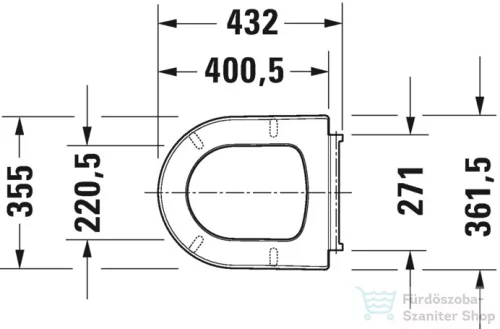 Duravit ME by Starck lassú záródású wc ülőke Compact wc-hez 0020190000 ( 002019 )