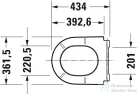 Duravit D-NEO levehető,lecsapódásgátlós wc ülőke, fehér 0021690000