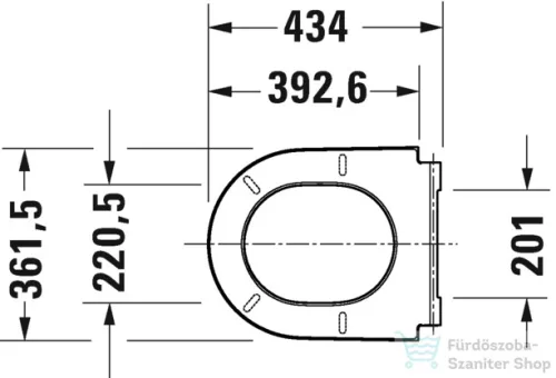 Duravit D-NEO levehető,lecsapódásgátlós wc ülőke, fehér 0021690000