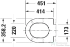Duravit BENTO STARCK BOX lecsapódásgátlós wc ülőke, fényes fehér 0022490000