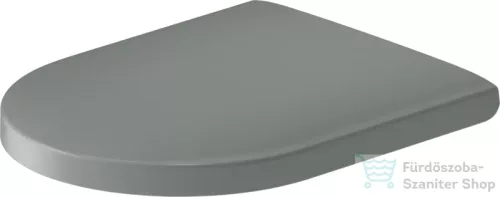Duravit VITRIUM lecsapódásgátlós wc ülőke, matt világosszürke/fényes fehér 002269FD00