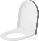 Duravit VITRIUM lecsapódásgátlós wc ülőke, matt világosszürke/fényes fehér 002269FD00