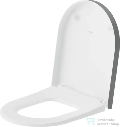Duravit VITRIUM lecsapódásgátlós wc ülőke, matt világosszürke/fényes fehér 002269FD00