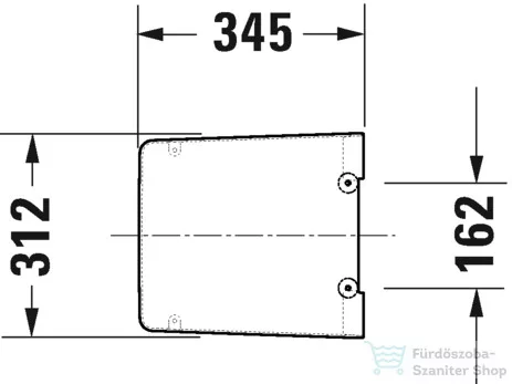 Duravit VIU lecsapódásgátlós vizelde tető 0026090000