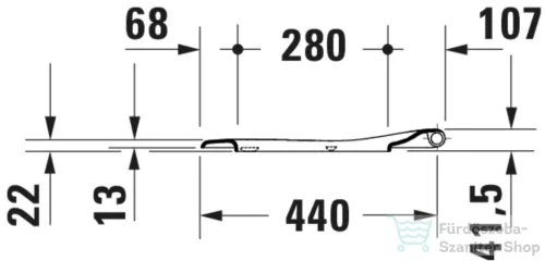 Duravit QATEGO lecsapódásgátlós wc ülőke, fényes fehér 0026890000