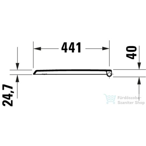 Duravit AURENA lecsapódásgátlós wc ülőke, matt fekete 0027291500