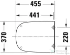 Duravit AURENA lecsapódásgátlós wc ülőke, matt fehér 0027293200