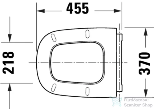 Duravit AURENA lecsapódásgátlós wc ülőke, matt fehér 0027293200