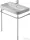 Duravit Happy D.2 fémállvány 120 cm-es mosdóhoz 0030791000 ( 003079 )
