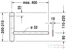 Duravit Accessories Design szifon, króm 0050361000