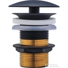   Duravit Accessories klik-klak leeresztő túlfolyó nélküli mosdóhoz, matt fekete 0050384600