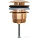 Duravit UNIVERSAL click-clack leeresztő túlfolyóval, szálcsiszolt bronz 0050520400