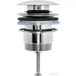   Duravit UNIVERSAL click-clack leeresztő túlfolyóval, szálcsiszolt acél színű 0050527000