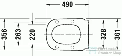 Duravit D-Code lassú záródású wc ülőke mozgáskorlátozott wc-hez 0060390000 ( 006039 )