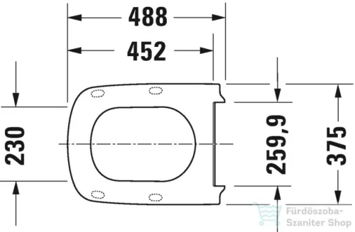 Duravit Durastyle Vital wc ülőke 0060510000 ( 006051 )
