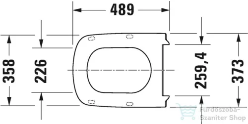 Duravit Durastyle Vital lecsapódásgátlós wc ülőke 0060590000 ( 006059 )