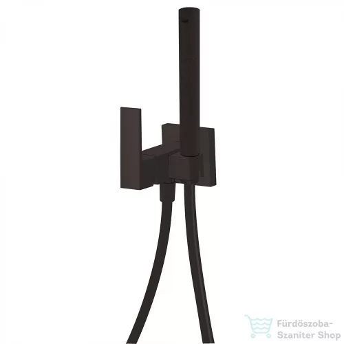 TRES Cuadro Exclusive Fali bidet csaptelep kézizuhannyal matt fekete 00612301NM