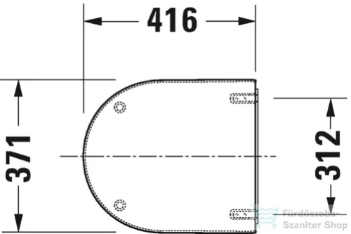 Duravit Starck 3 Vital wc ülőke 0062410000 ( 006241 )