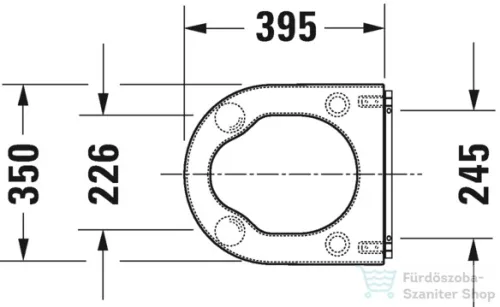Duravit Starck 3 Vital wc ülőke mozgáskorlátozottak részére 0062610000 ( 006261)