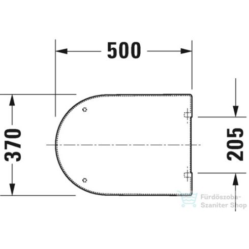 Duravit Darling New hosszított wc tető 0063320000 ( 006332 )