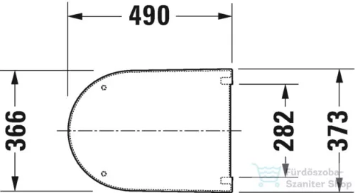 Duravit Darling New hosszított lecsapódásgátlós wc tető, levehető 0063390000 ( 006339 )