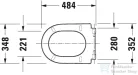 Duravit Darling New hosszított lecsapódásgátlós wc tető, levehető 0063390000 ( 006339 )