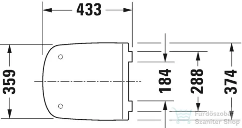 Duravit Durastyle wc ülőke 0063710000 ( 006371 )