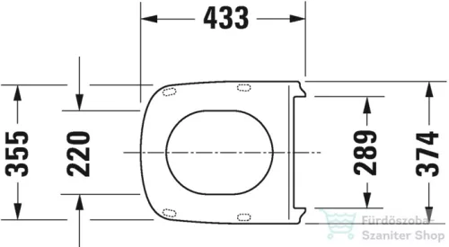 Duravit Durastyle wc ülőke 0063710000 ( 006371 )