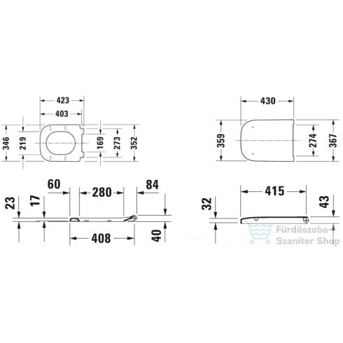 Duravit HAPPY D.2 levehető wc ülőke 0064511300