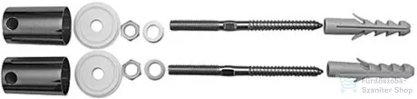 Duravit rögzítőkészlet kiöntőrács nélküli 031348 Starck 3 falikút szereléséhez 0067121000 ( 006712 )