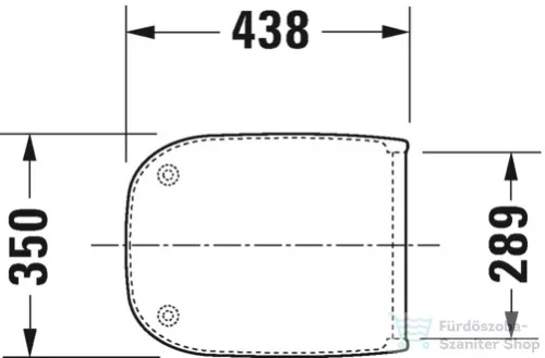 Duravit D-Code lassan záródó WC-ülőke 0067390000 ( 006739 )