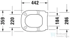 Duravit D-Code lassan záródó WC-ülőke 0067390000 ( 006739 )