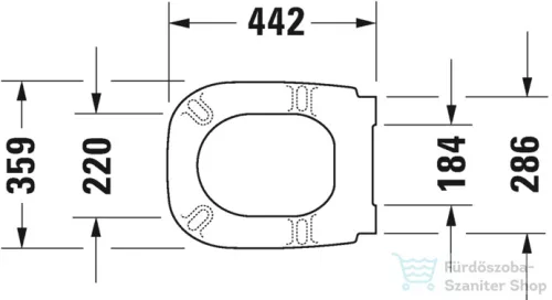 Duravit D-Code lassan záródó WC-ülőke 0067390000 ( 006739 )