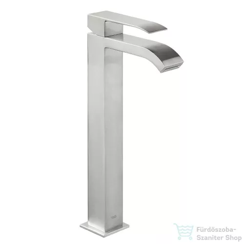 Tres CUADRO EXCLUSIVE magasított mosdó csaptelep, leeresztő nélkül, steel 00681001AC