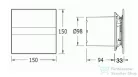 Sapho CATA E-100 G BK ventilátor, 8W, o100mm, fekete (00900402)