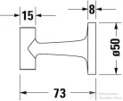 Duravit STARCK T törölközőtartó, króm 0099291000