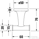 Duravit STARCK T törölközőtartó, króm 0099301000
