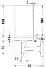Duravit STARCK T fali pohártartó,matt fekete 0099314600