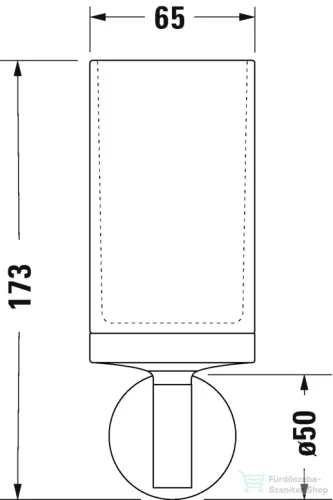 Duravit STARCK T fali pohártartó,matt fekete 0099314600