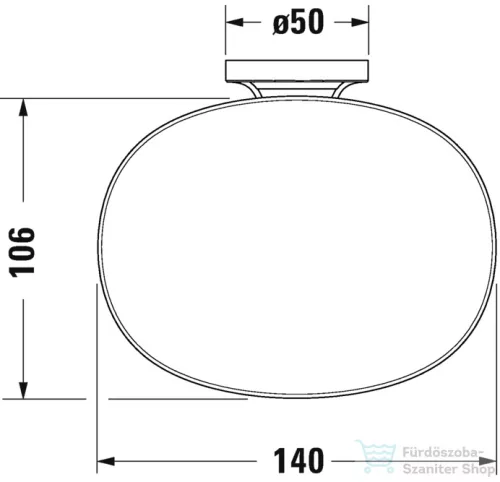 Duravit STARCK T fali szappantartó, króm 0099331000