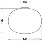 Duravit STARCK T fali szappantartó, matt fekete 0099334600