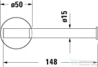 Duravit STARCK T fali wc papír tartó, króm 0099371000