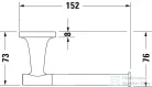 Duravit STARCK T fali wc papír tartó, matt fekete 0099374600
